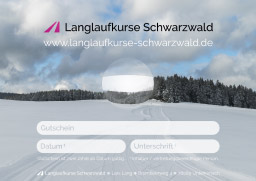 Langlaufkurse Schwarzwald Gutschein Vorschau